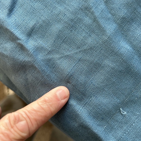 NWT Vintage Linen Norm Thompson Full Button Down Short Sleeve Dress. Collar. 2X - Picture 14 of 16